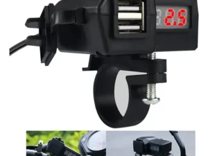 Cargador de celular para moto con pantalla
